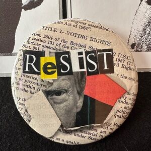 Resist Button Pin